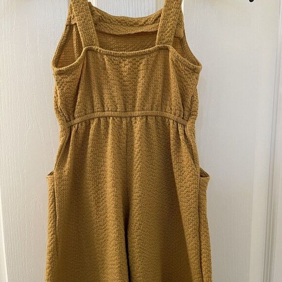 Dot Dot Smile Limited Edition Soft Romper Overalls Mustard Yellow Girls Size 2T - Picture 9 of 11
